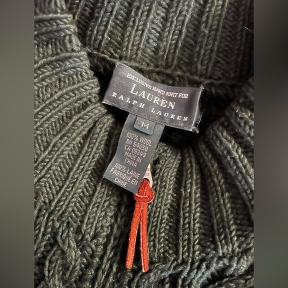 Vintage green Ralph Lauren zip up sweater - Picture 2 of 9